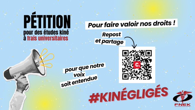 FNEK, Pour des études de kiné à frais universitaires